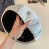 Retro octagonal hat, women's big head circumference shows their face, small beret, thin breathable casual versatile bud hat