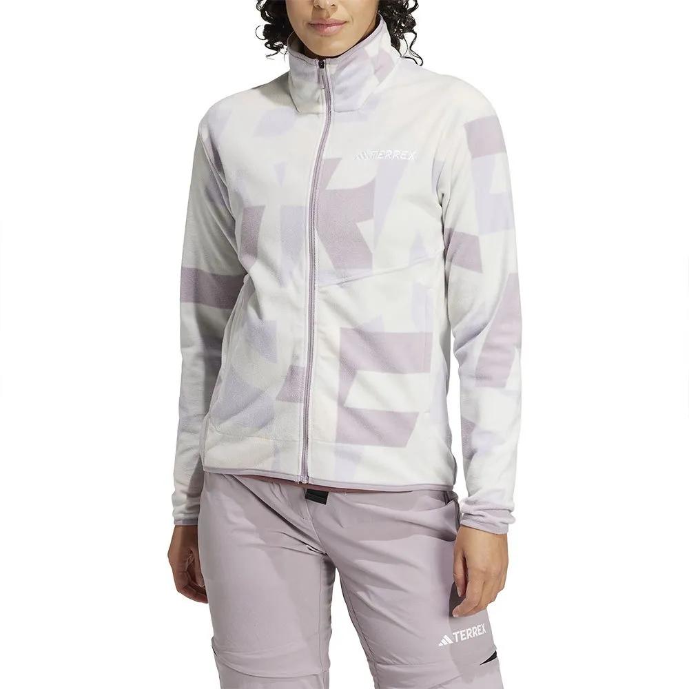 adidas Флисовая на молнии Terrex Multi Printed