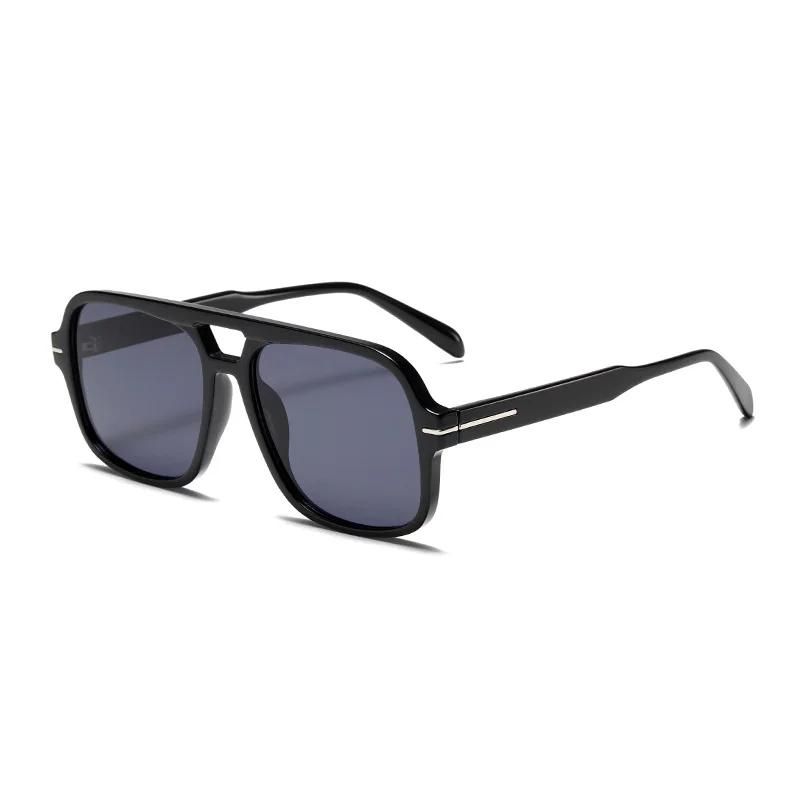 3507 Double Bridge Square Aviator Sunglasses - UV400 Vintage Pilot Style, Retro Classic Sun Glasses for Men Women Unisex 411240