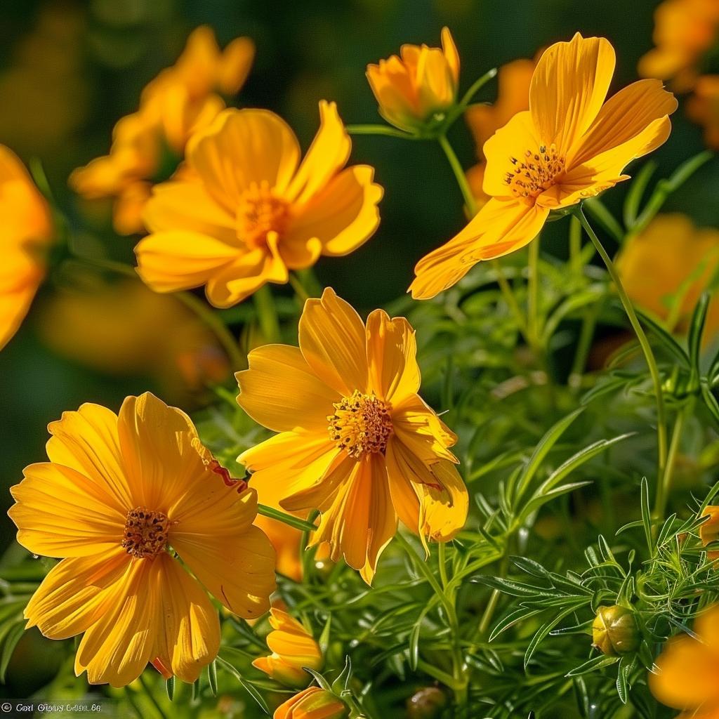 100 Graines de Cosmos Jaune et Orange - SemiSauvage Permaculture