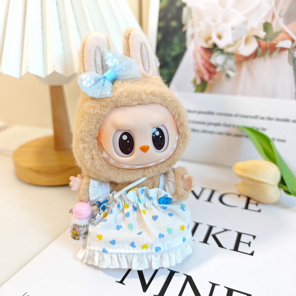 

Лабубу Свадебное платье Виниловый брелок-сюрприз: Поколения Один, Два, Три Наряжаются 15cm Pendant