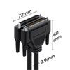 DB62 3 Rows Terminal Wire with Number HDB62 Male Female Serial Cable 62Pin Double Shield Single Head with Cable Connector