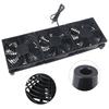 Three 120mm 5V USB Powered PC Router Fans 1 Speed 1400rpm High Airflow Cooling Fan for Router Modem Receiver