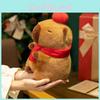 Adorable Plush Capybara Toy With Apple Design Perfect Christmas Gift For Kids