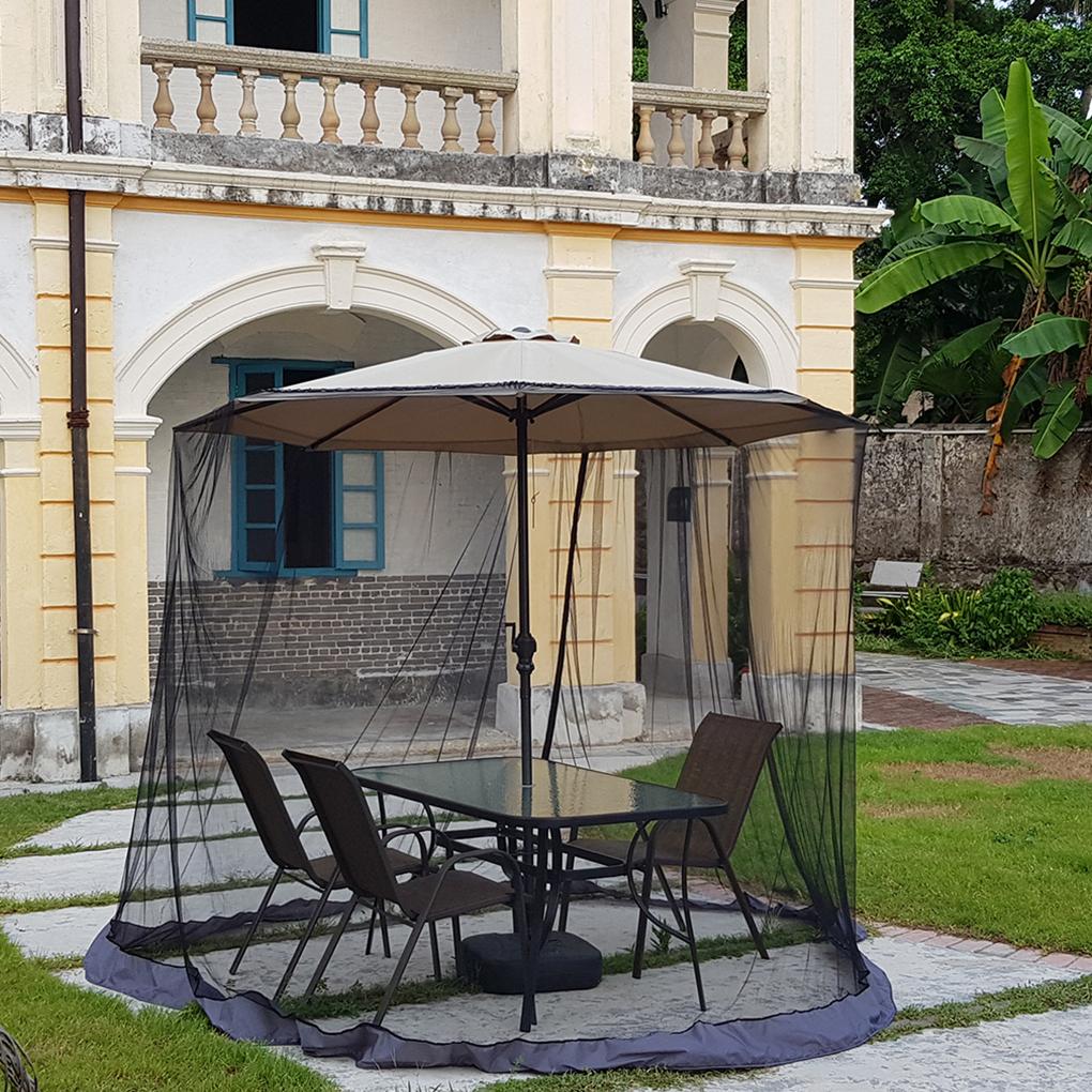 Bug Screen for Outdoor Patio Table Over The Umbrella Cover Net Netting