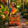 Lumière Animale Étanche Solaire Perroquet Lampe Piquet de Jardin avec Sculpture Automatique Marche/Arrêt Décoration Oiseau pour Patio Extérieur Chemin Paysage