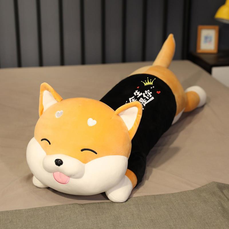 Cartoon Shiba Inu Doll Plush Toy Lying Down Dog Dog Doll Children Baby Soothing Rag Doll Birthday Gift Female