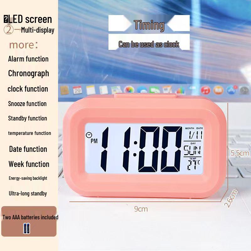 Smart Multi-functional Desktop Alarm Clock with Mute Mode and Long Battery Life