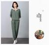 Women's Plus Size Autumn Two-Piece Set: Fashionable Sweatshirt & Loose Sportswear Pants
