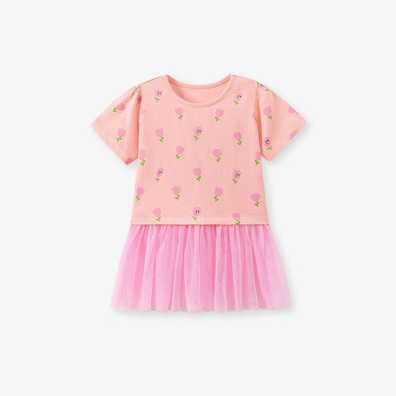 Little Maven Export Summer Children s Dress Cute Mesh Girls  Dress European and American Style Kidsren s Dress S 3229 2Y (90cm)