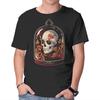Unisex Crew Neck T-Shirt Skull Dome Graphic Short Sleeve Casual Tee
