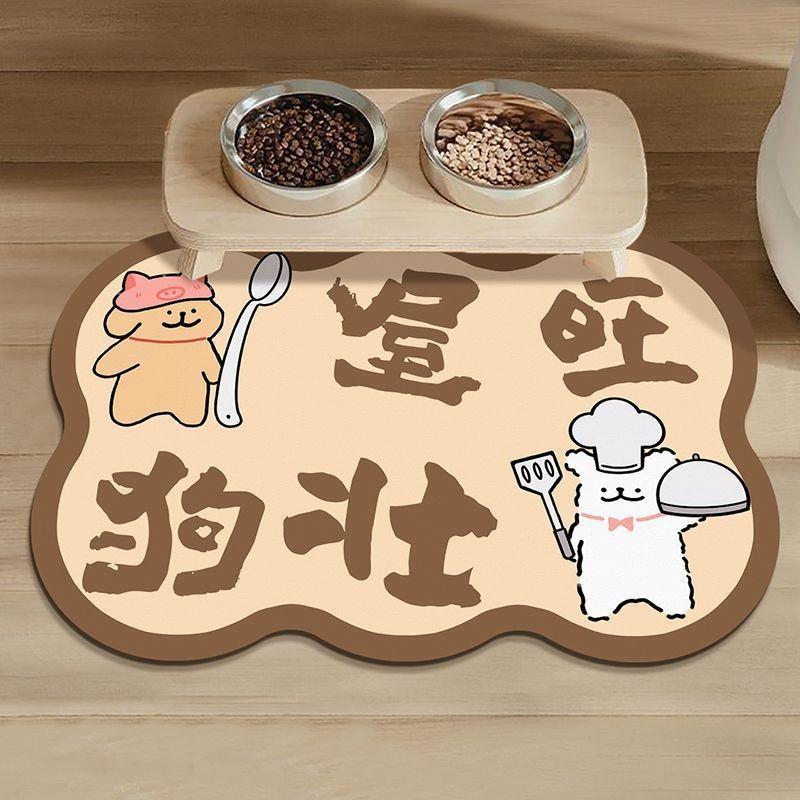 Cartoon Style Pet Table Mat Waterproof Washable Non Slip For Dogs And Cats