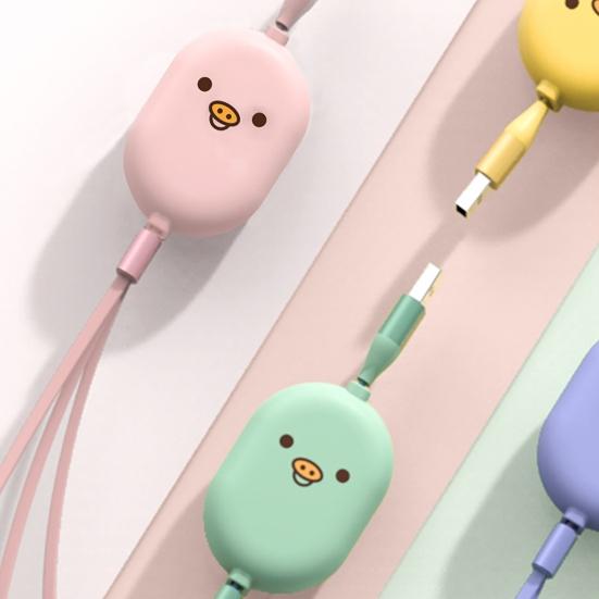Retractable 3 in 1 Data Wire Charging Cable for Apple/Android/Type-c Connectors
