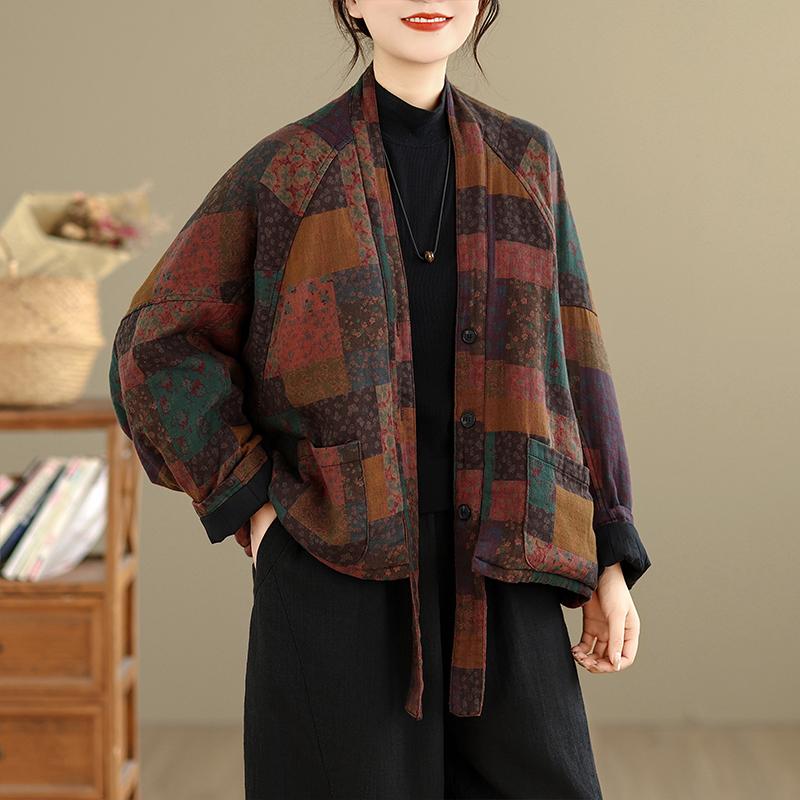 

DIMANAF Новое Женское Пальто Большого Размера Осень Зима Базовые Куртки с Длинным Рукавом Винтажная Повседневная Свободная Верхняя Одежда XXL