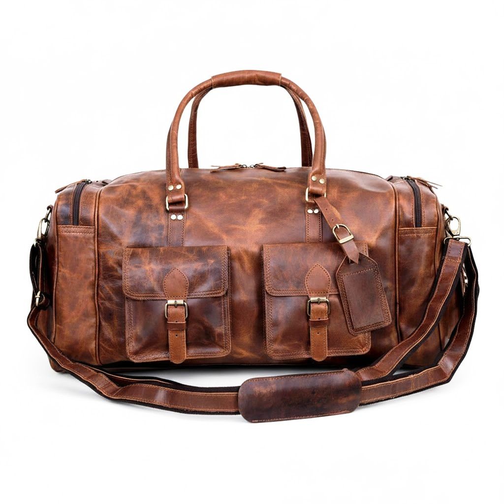 Bolsa de lona de cuero hecha a mano, bolsa de fin de semana, bolsa de gimnasio, bolsa de viaje, bolsa de viaje de cuero, bolsa de viaje para hombre, bolsa de lona de vacaciones, regalo para él