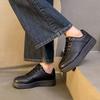 Spring/Autumn Round Head Thick Bottom Anti Slip Casual Sports Shoes Fashion New Style Breathable Elegant Flat Shoes for Women