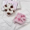 Trendy Heart Print Plush Coin Bag Cute Small Wallet Earphones Storage Bag Id Cards Organizer For Girls Gift