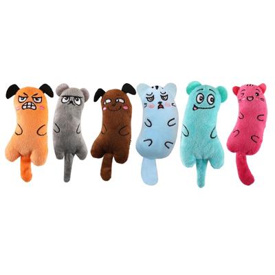 Jouet en Peluche Souris Crinkle Interactives pour Chats Stimulation Mentale Menthe à Chat Naturelle pour l'Excitation Soulagement Sûr des Dents 6 Pièces