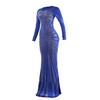 Elegant European & American Rhinestone Evening Gown