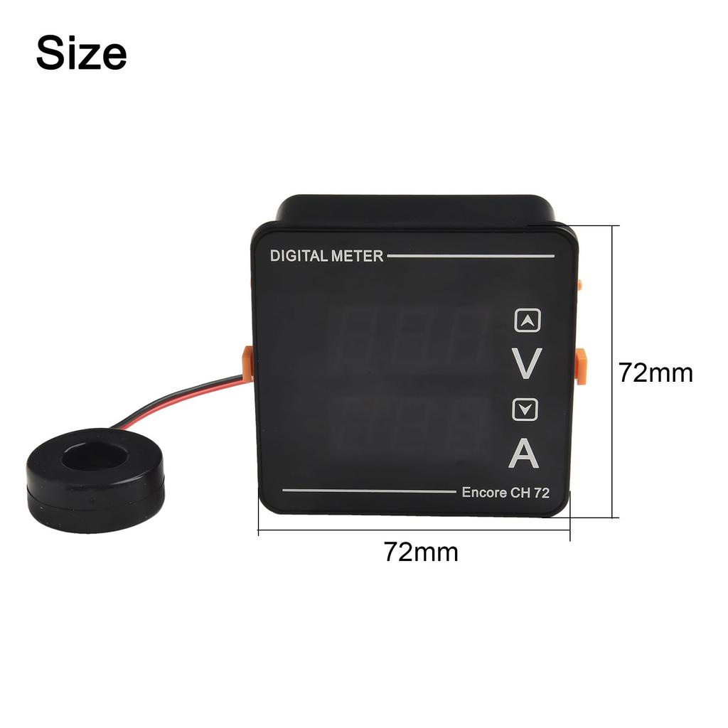 Digital Voltage Current Dual Display Meter AC50-500V High-Precision Meter Voltage Current Measuring Instruments