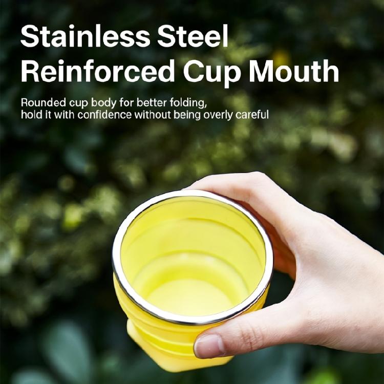 Drinking Cup with Lid and Carrying Strap Dishwasher Safe Silicone Drinkware For Sports And Everyday Use