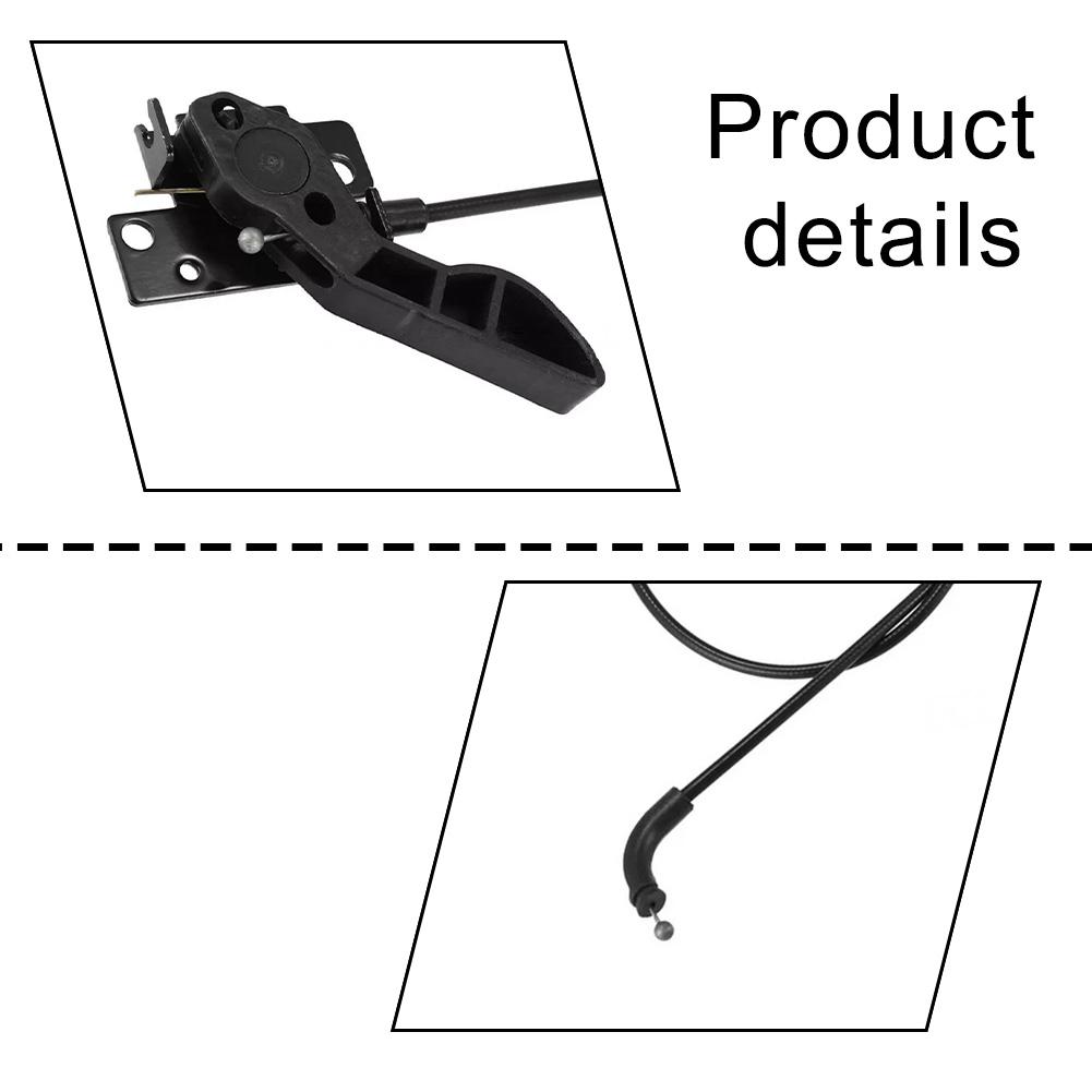 For BMW X3 2011-2017 Hood Release Cable Black Hard Construction Precision Fit Smooth Operation Easy Installation