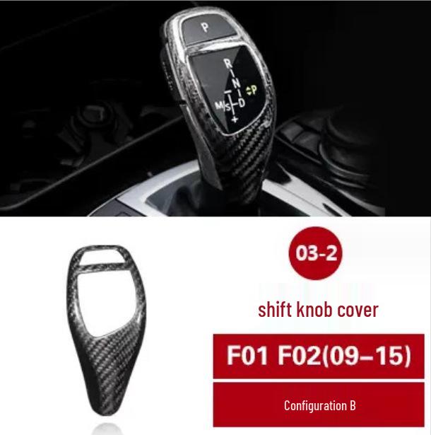 Carbon Fiber Center Console Sticker for BMW 7 Series F01 F02 Interior Modification 730 740 750li