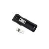 3.8" Flexible Rubber Draw Latch with Keeper For Boat Compartment Cargo Box Black