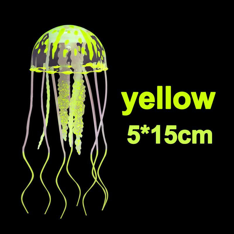 Symulowana Meduza Dekoracja Akwarium, Używana do Dekoracji Krajobrazu Akwarium, Może Emitować Fluorescencję w Nocy, Dom, Realistyczna Dekoracja