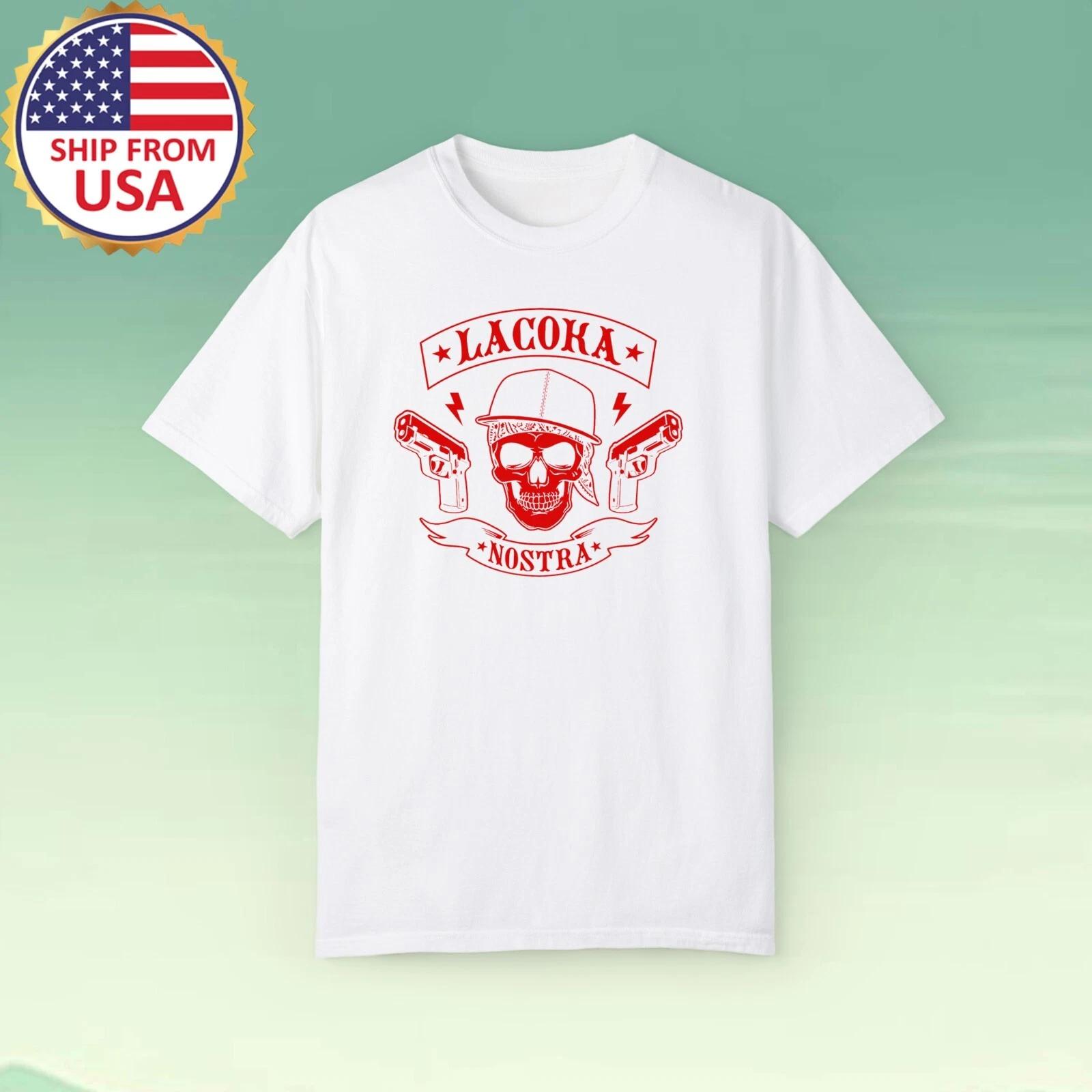 La Coka Nostra SKull Men s White Size S-5XL L