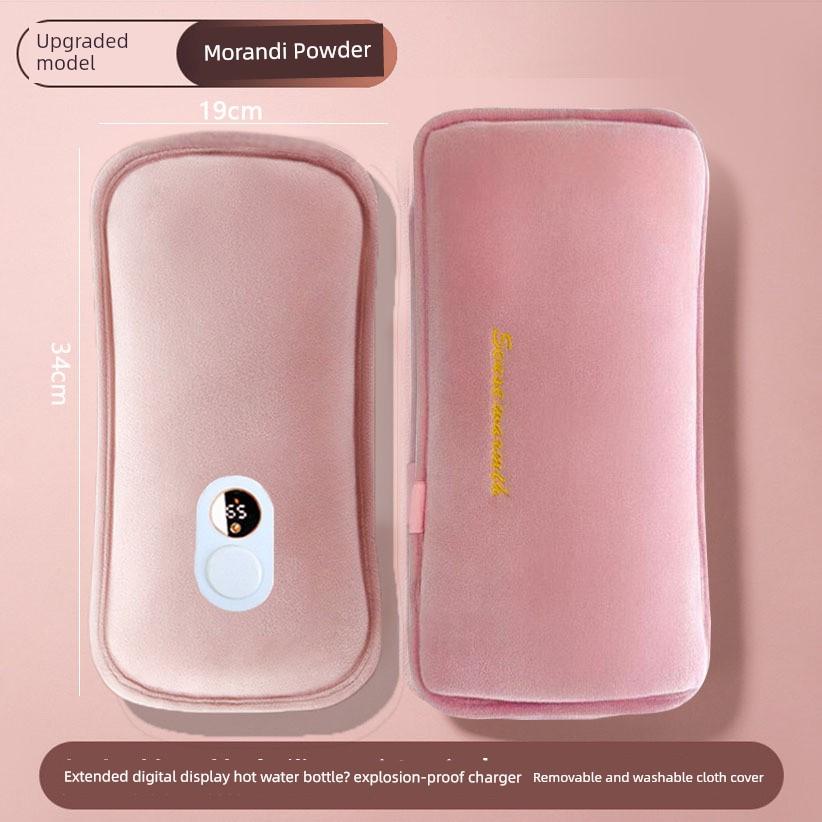 Rechargeable Hot Water Bag Removable and Washable Explosion-Proof Heating Pad for Girls Warm Belly Hand Warmer Plush Cute Cartoon Electric Heater