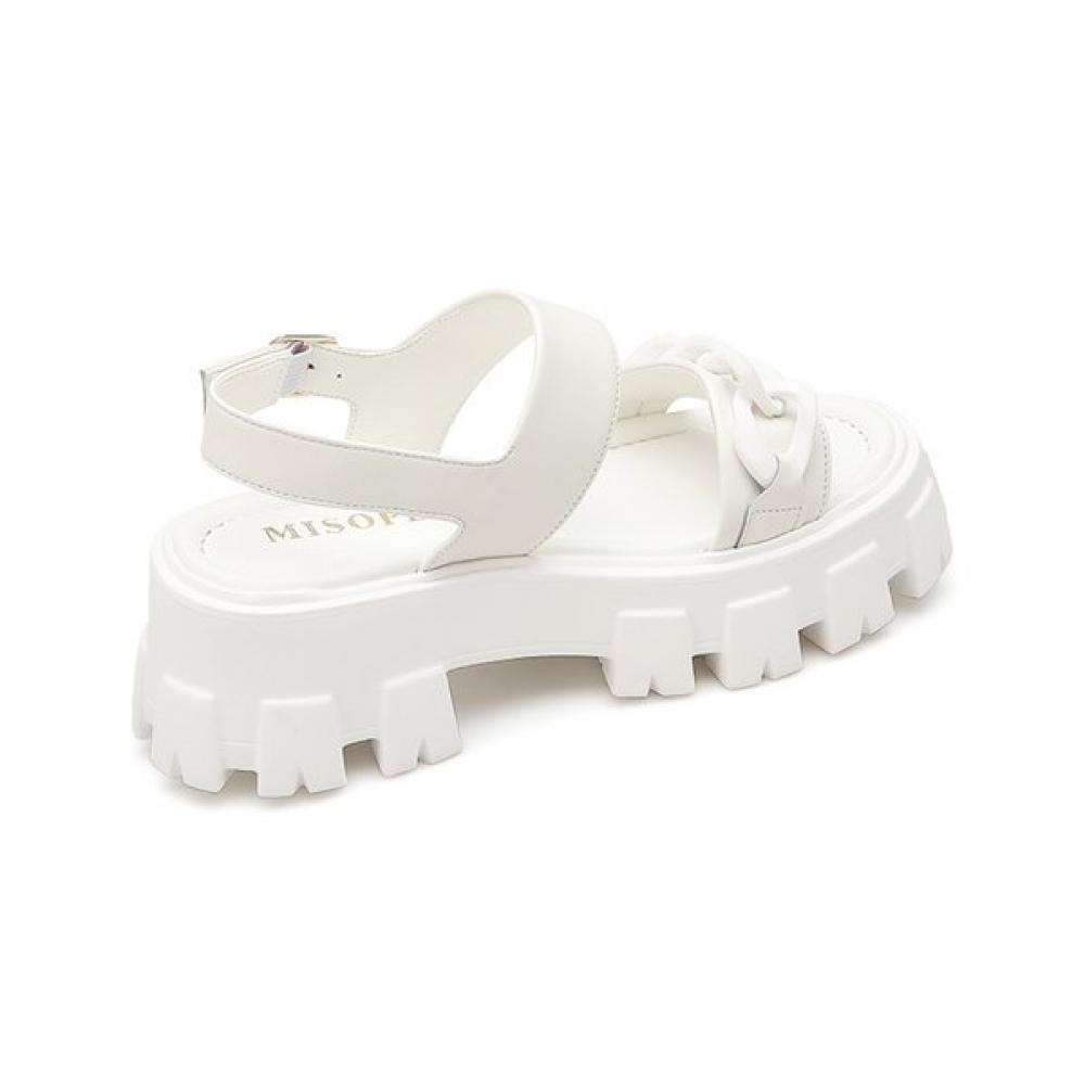 Misope Women Bold Chain Platform Sandals 5.5cm 2color 012224708