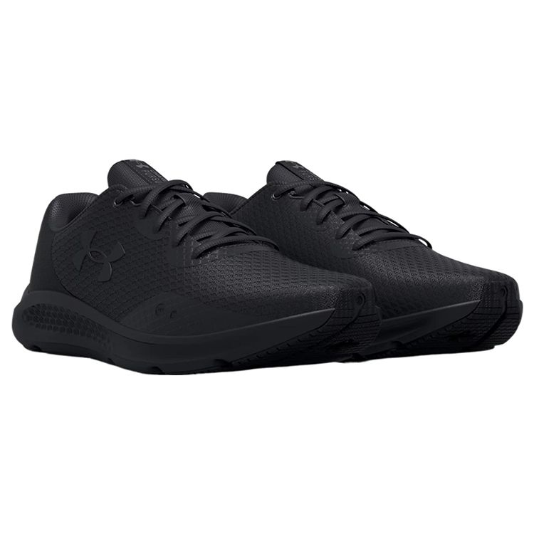 Under Armour Charged Pursuit 3 4E Wide Triple Black Men Sneakers 3025801-002