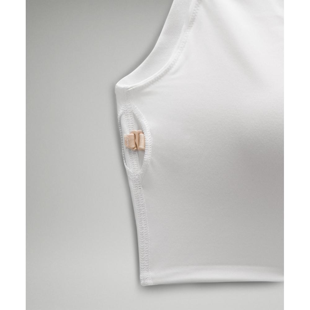 Lululemon Bend This SCoop And SquAre BrA  Light Support  A C Cups White
