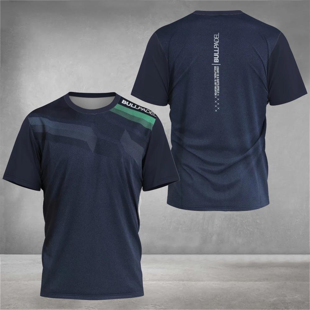 Padel Element Print Quick-drying Short Sleeve Men's Tennis Breathable Wear Men's Ultra-thin Fitness T-shirt Casual Top