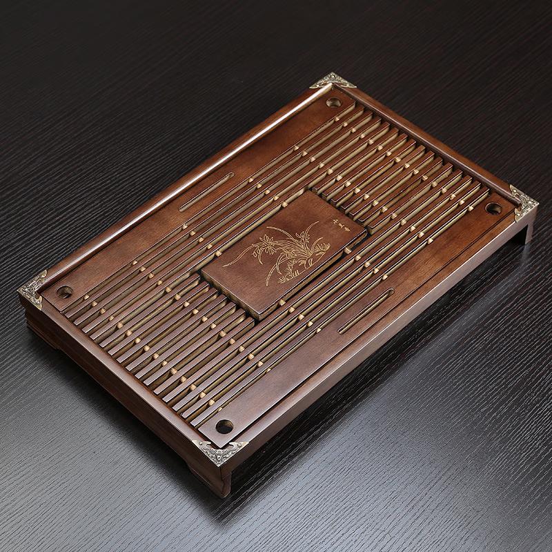 Shangqi Solid Wood Gongfu Tea Tray with Drainage Drawer