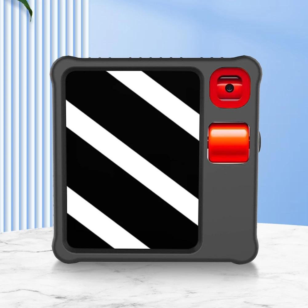 Dla Rabbit R1 2 szt. Folia ze szkła hartowanego + Silikonowe etui Ochronna obudowa chroniąca przed upadkami Pokrowiec chroniący przed zarysowaniami Dla Rabbit R1 AI PC