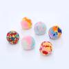 2pcs Interactive Fluffy Poms Cats Pet Pet 5cm Ball Toy Throwing Products Pom Plush Supplies Pompones Plush Cat Pompom Soft