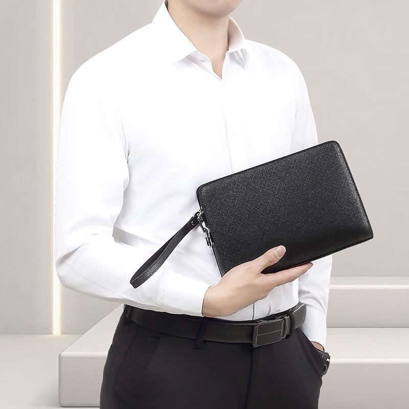 Sacoche d'affaires SCHWARZETIENNE en cuir véritable pour homme