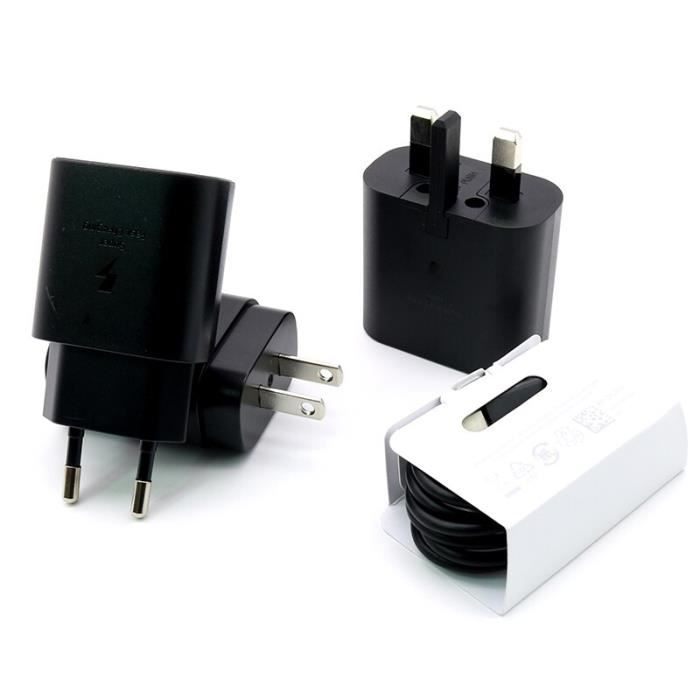 Chargeur De Téléphone Portable Galaxy A51, 25W USB PD Adaptatif, Charge Rapide, Original, Pour Galaxy A EU Charger Cable -HJ1415