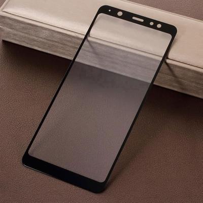 Tempered Glass Screen Protector Silk Print Full Screen Film Black for Your Samsung Galaxy A6 Plus (2018)
