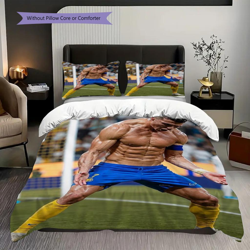Cristiano Ronaldo Legend Forever Threepiece Set Without Core 1 Duvet Cover 2 Pillowcase Without Core Bedding Set Duvet Cover And Pillowcase