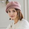 Hat Soft 2019 Elegant Women Plaid Beret For Fashion Winter Female Cotton Wool Hats Cap Autumn 2019  Women's Painter Hat
