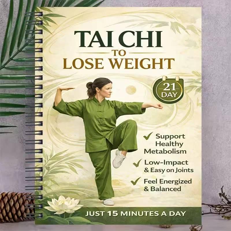 21-Day Tai Chi Weight Loss Notebook: Spiral Coil Edition