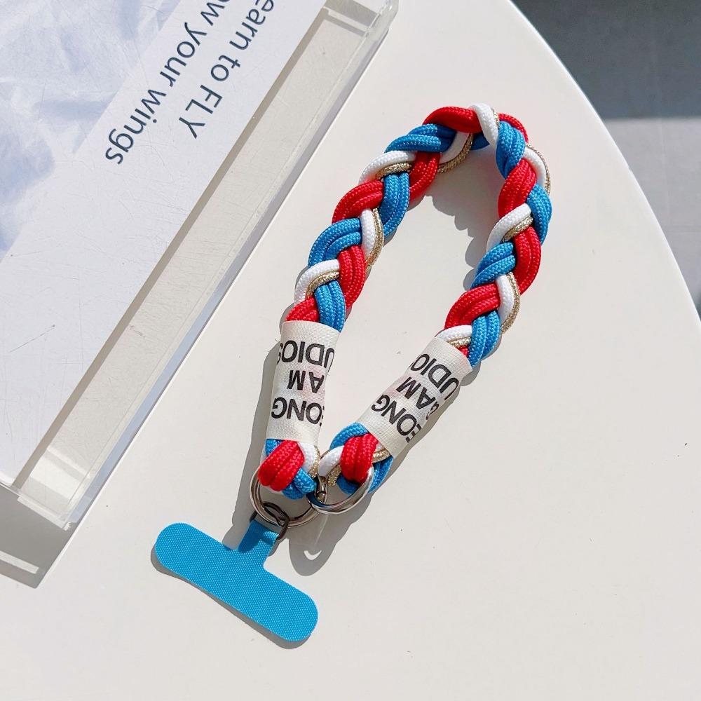 Laccetto Portacellulare Carino Decorazione da Appendere Può Essere Portato Corda Intrecciata Ciondolo Antipperdita Moda Cinturino Corto da Polso Fascia