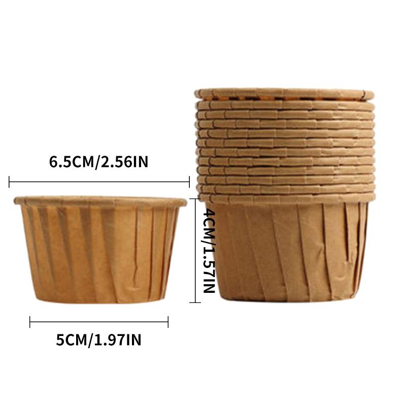 

50 шт. Круглая форма для торта, устойчивая к высоким температурам, силиконовая форма для пудинга, желе, выпечка, кондитерские изделия, кухонная форма 50pcs as shown