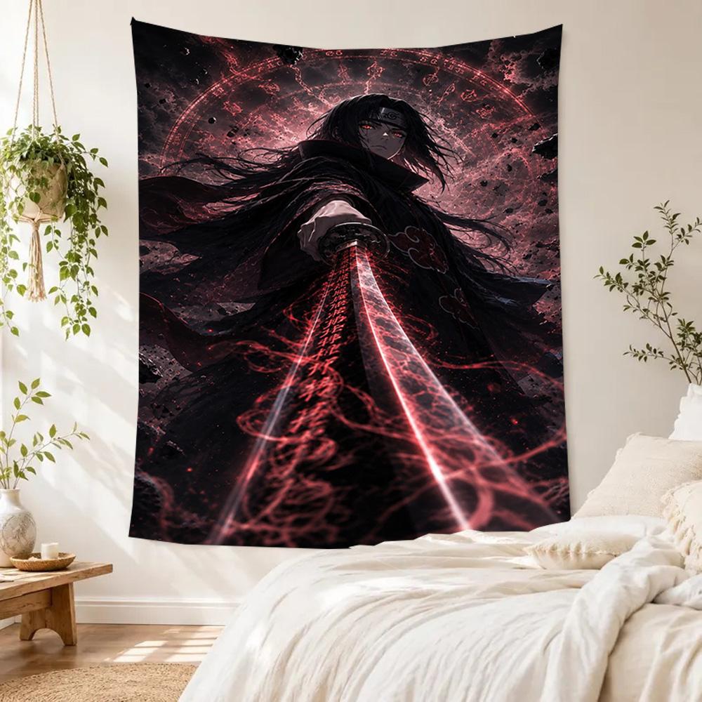 Naruto Retro Tapestry Retro Boho Perfect for Dorm Wall Balcony Reading Corner All Season Hand Painted Style Gift for Birthday