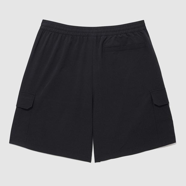 LECOQ Uni Wave Sunday Air Dot Loose Fit Half-Length Shorts - Black (Qq223Shp63)