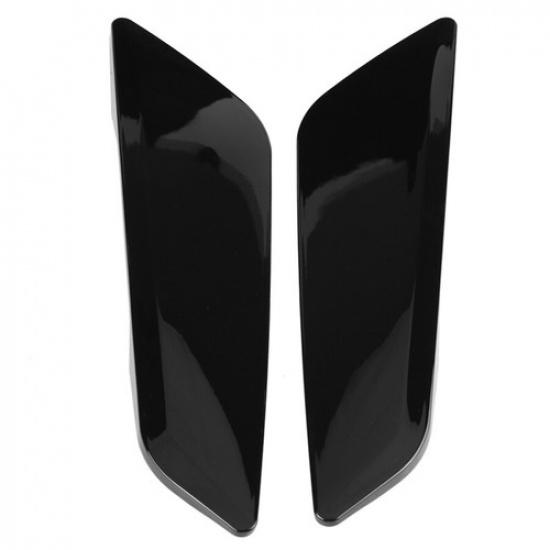1Pair Car Vents Decorative Cover Trim Glossy Black For BMW 5Series G30 2017 2018