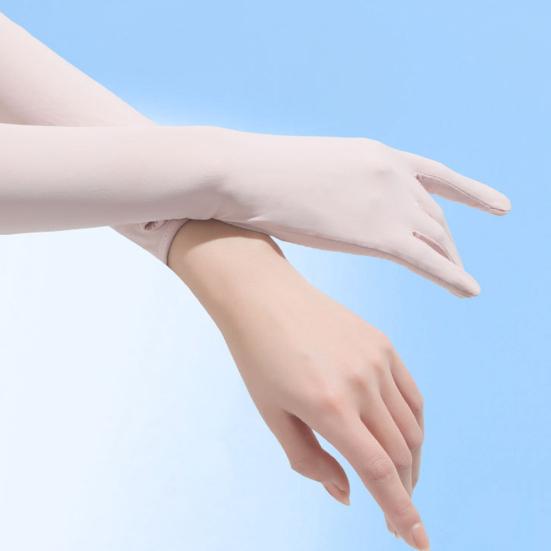 UV Protection Driving Gloves, Anti-Slip Palm, Long Sun Protection Gloves, Ultra Thin Full Finger Summer Gloves for Women Cycling Hiking Fishing